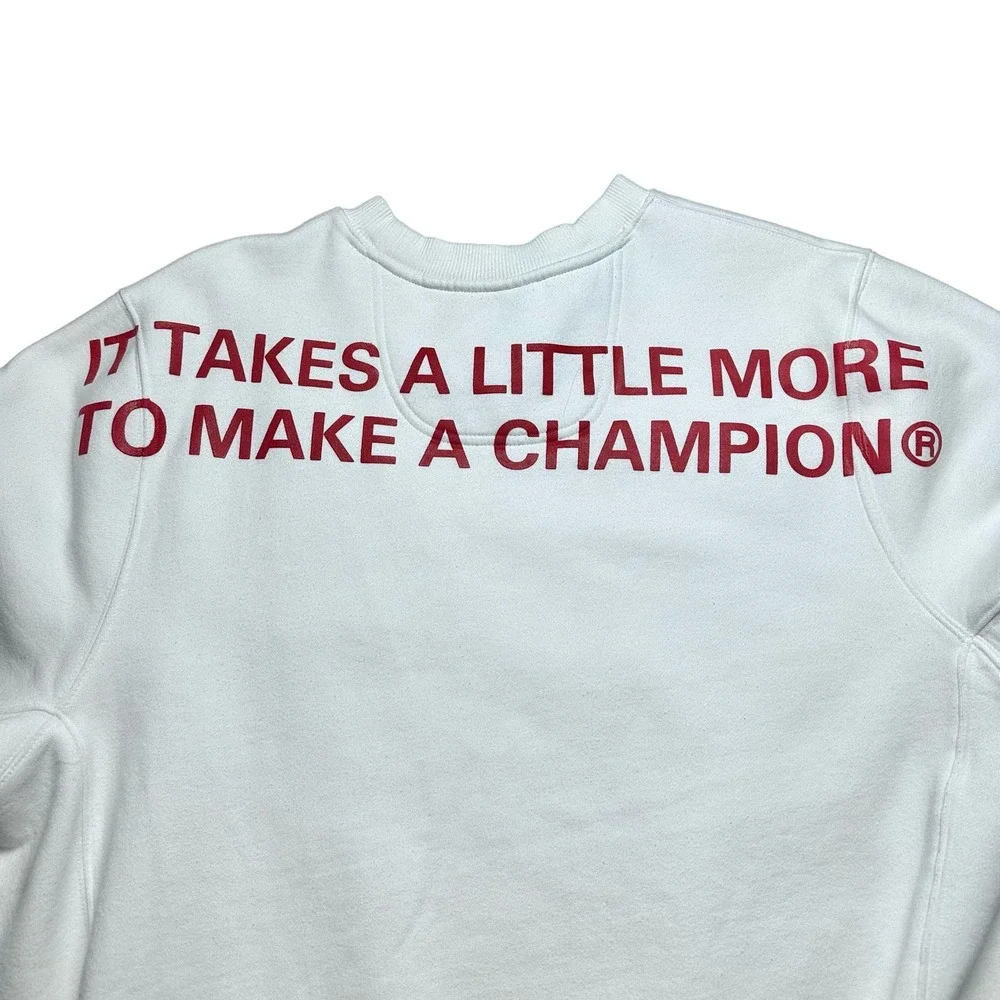 Champion | Men | White Super Fleece 2.0 Behind The Label Sweatshirt | Large